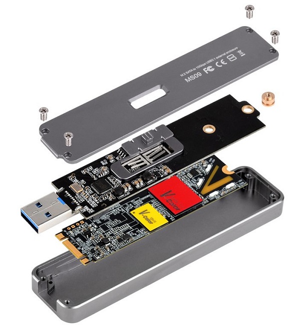 R5Es4m9CKqt6qOKE 1 1 با این آداپتور کوچک M.2 SSD پرسرعت خود را به حافظه USB جیبی تبدیل کنید