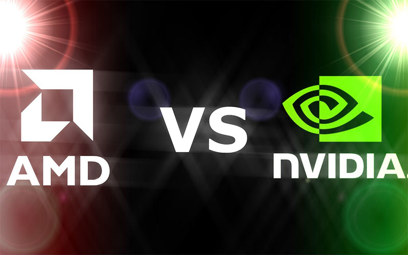 amd nvidia 1 اینتل و AMD با ساخت مشترک تراشه علیه انویدیا متحد می‌شوند