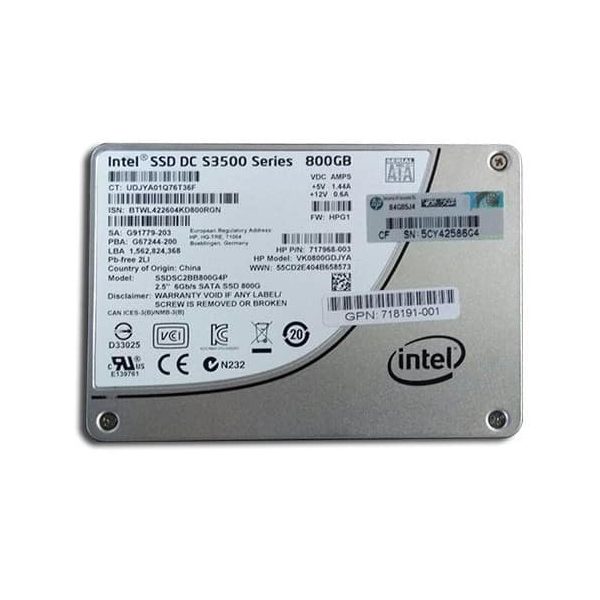قیمت فروش اس اس دی سرور اچ پی SSD HP 800GB 6G SATA VE SFF SC
