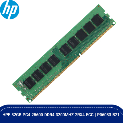 HPE 32GB PC4 25600 DDR4 3200Mhz 2RX4 ECCP06033 B21 2 1 1 قیمت و مشخصات فنی رم سرور اچ پی ای HPE 32GB PC4-25600 DDR4-3200Mhz 2RX4 ECC | P06033-B21